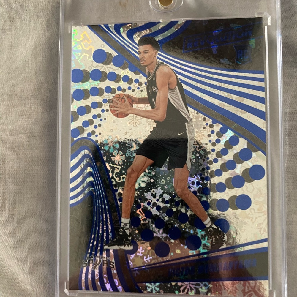 Basketball Trading Card with Blue and Black Design